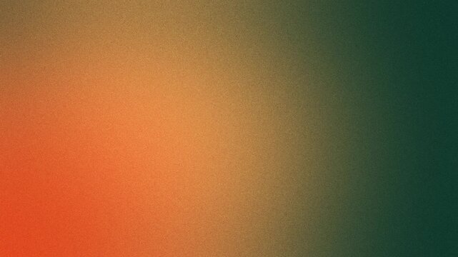 Dynamic seamless gradient animation with warm orange light fading into deep green tones, enriched by delicate grain texture, ideal for branding visuals, motion design, and contemporary video backgroun