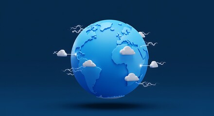 Fototapeta premium Global Network Flow