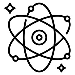 Atom Line Icon