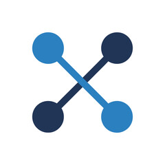 Network Nodes Icon &ndash; Connection Structure Vector