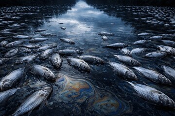 Environmental Impact of Polluted River on Silverscaled Fish in Natural Ecosystem