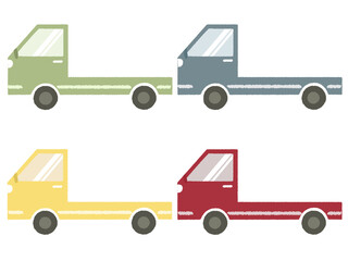 シンプルなトラックのセット