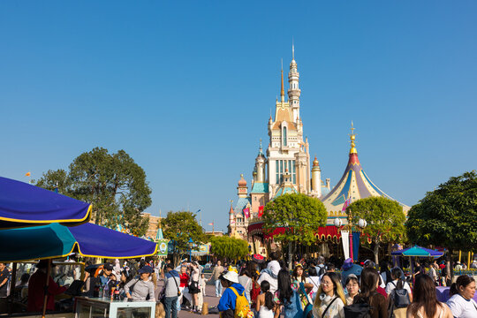 Fairy castle at hong kong disneyland