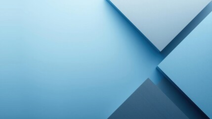 Abstract geometric background, professional, clean, modern, blue and grey color palette, subtle gradient, high resolution, no people, no text, for corporate presentation