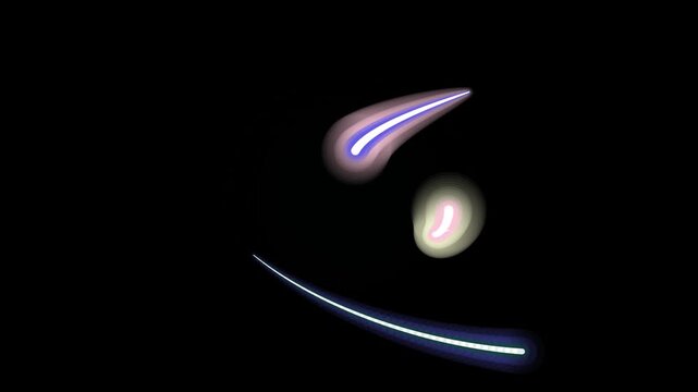 Dynamic abstract light streaks creating a futuristic glow on a dark background, representing digital energy and a modern aesthetic design. This graphic visual embodies the essence of motion and advanc