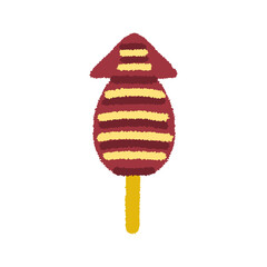 イカ焼き イラスト 夏祭り 屋台 グルメ 手描き シンプル