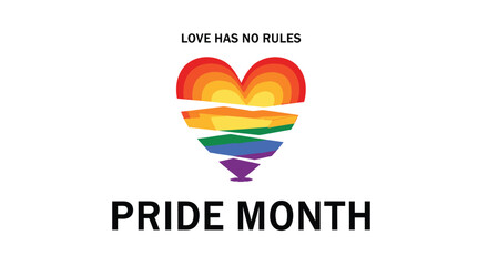 Fototapeta premium Pride Month LGBT vector icon