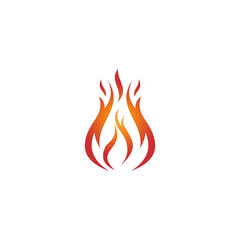 Fire flame Logo design luxury vector template