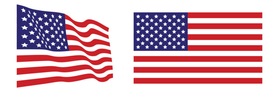 American Flags Displayed Together The Emblem of the United States of America with its Red and White Stripes and Stars Celebrating Patriotism