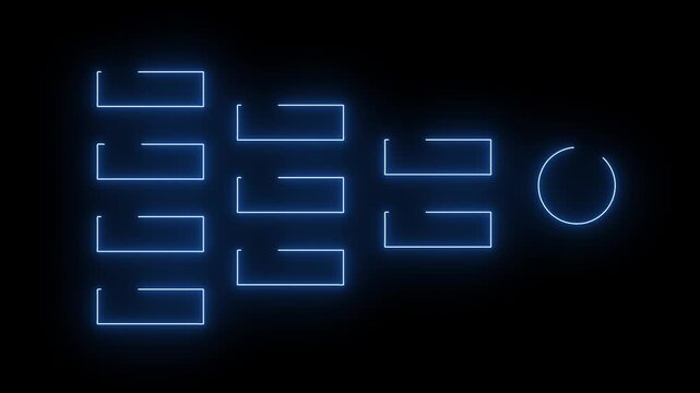 futuristic neon ui layout animation for website and mobile app 4k.