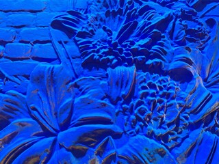 blue flowers background