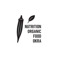 Nutrition organic food icon silhouette vector design art illustration