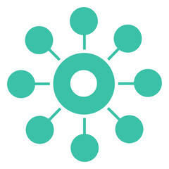 Business Networking Hub Icon