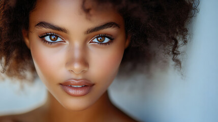 Beauty portraits of female in ultra-realistic commercial photo style.