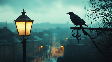 A bird in a natural landscape