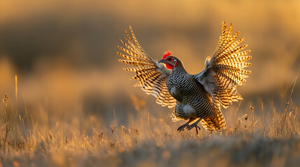 A bird in a natural landscape