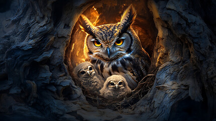 A bird in a natural landscape