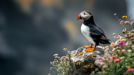 A bird in a natural landscape