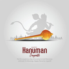 new Happy Hanuman Jayanti. god abstract Vector Illustration design. © Arun