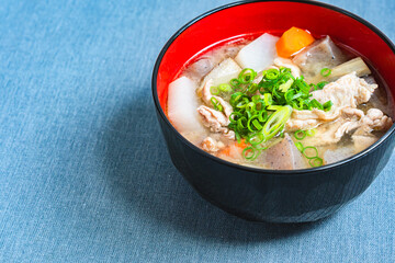 具だくさんの豚汁