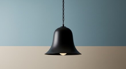 Obraz premium Matte Black Bell Lamp