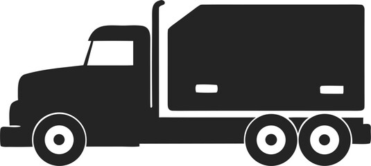 truck silhouette vector
