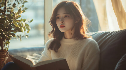 Beauty portraits of female in ultra-realistic commercial photo style.