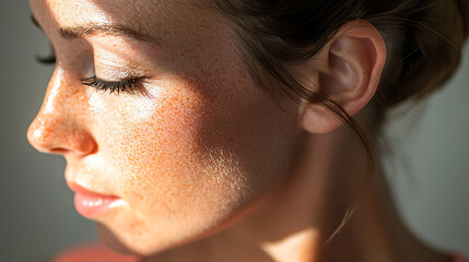 Beauty portraits of female in ultra-realistic commercial photo style.