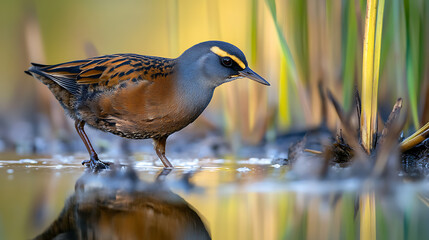 A bird in a natural landscape