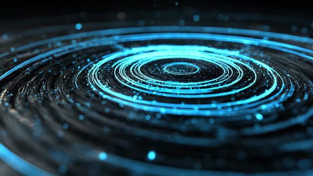 Futuristic Circular Digital Interface

