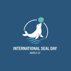 Obraz premium Celebrating International Seal Day in March