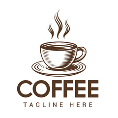 Obraz premium Vintage coffee logo design