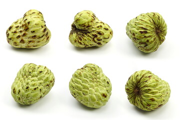 Fototapeta premium Custard Apple isolated on white background