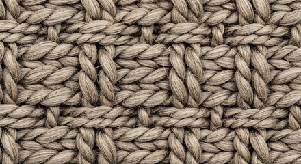 Closeup Macro Shot of Natural Woven Fiber Texture Pattern.