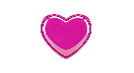 Glossy Pink Heart Icon