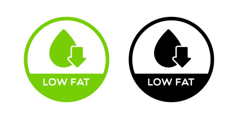 Round Low Fat Labels