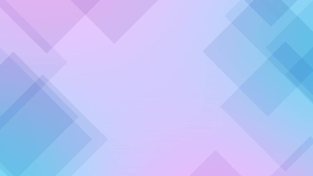 Pastel geometric gradient squares abstract motion background. Seamless loop 4K video