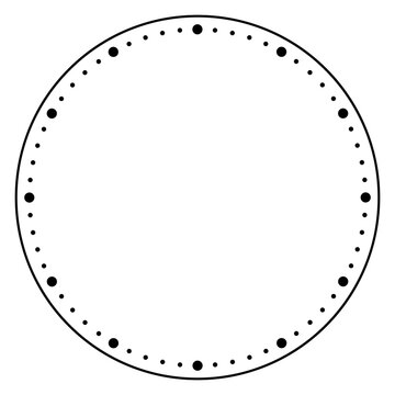 vector clock face one, clipart isolated on transparent background. 