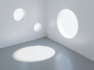 Black and White Empty Space Minimal Abstract Background