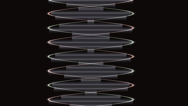 Coil spring illustration. Metal spring design. Gray spring shape. Spiral spring icon. Vector spring graphic. Coil shape. Spring pattern. Metallic texture. Black background.