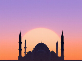 Simple Islamic Ramadan Background Minimal Design