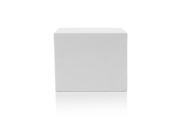 Cube on white background highlights its shape, isolated, PNG