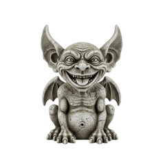 Scary stone gargoyle statue