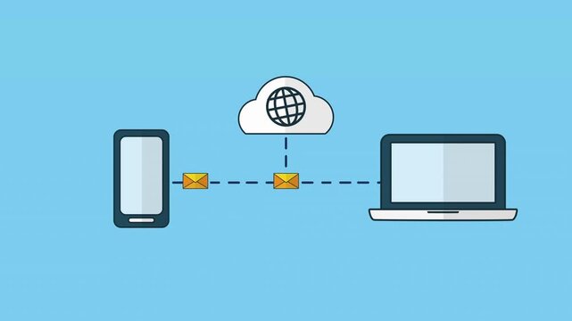 Cloud Data Transfer between Mobile and Laptop Devices