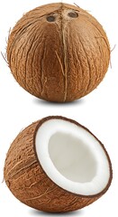 Coconut's Embrace: Whole and Open