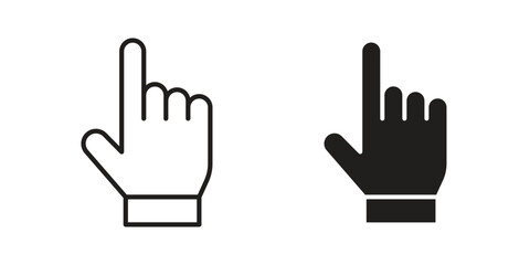 Fototapeta premium Finger control icon vector logo design element. Vector emblem template.