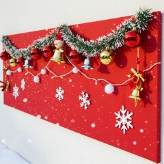 Crimson Christmas Garland