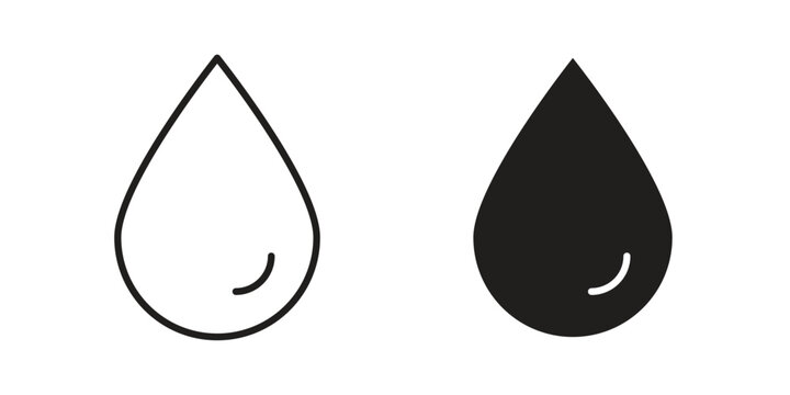 Tear drop icon vector logo design element. Vector emblem template.