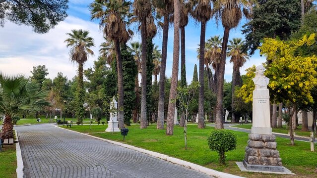 mesologi greece garden of heroes of greek revolution in 1821
