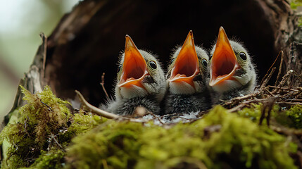 A bird in a natural landscape